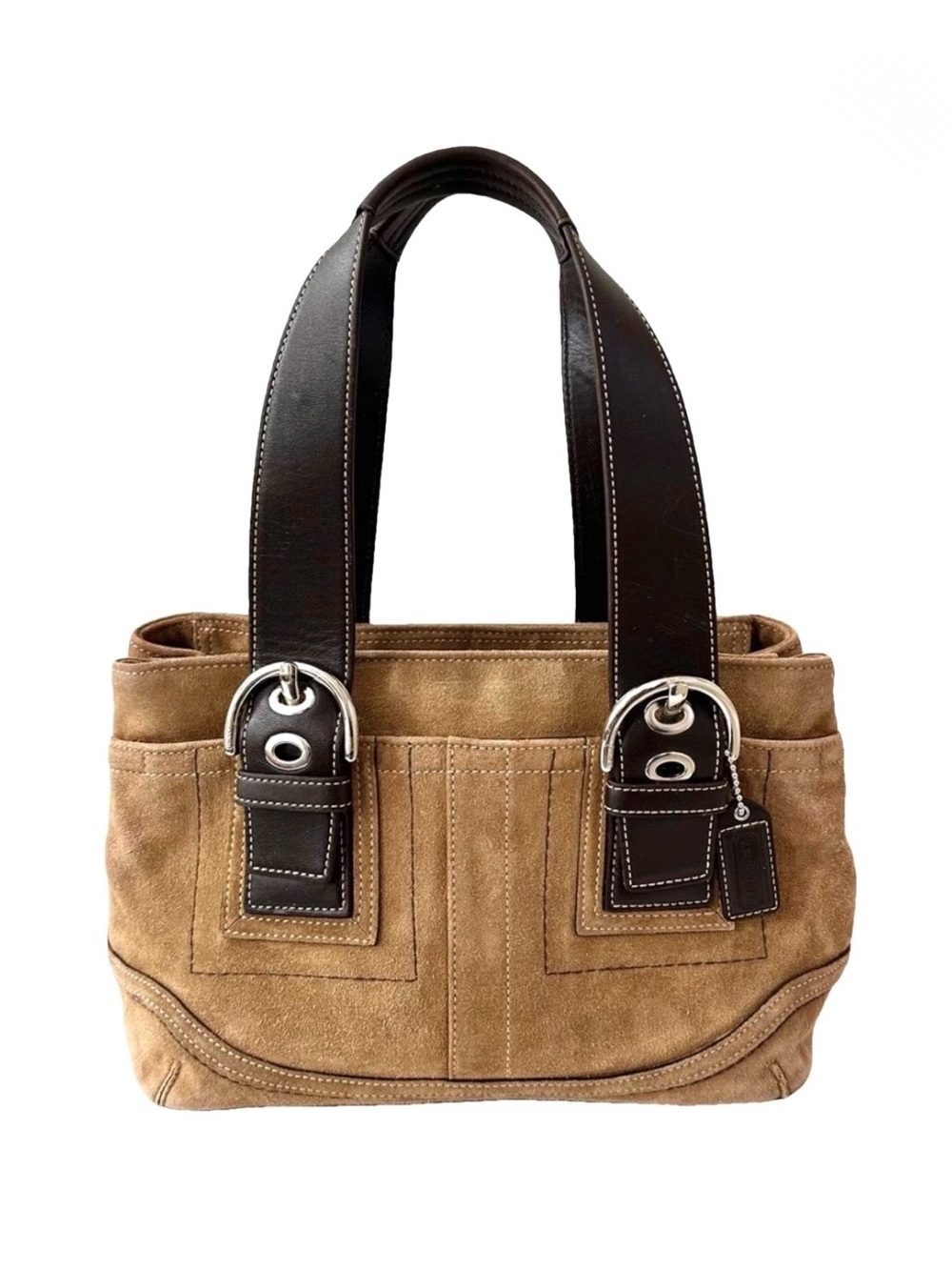 Coach Vintage Soho Carryall F10919 Suede Leather Vintage